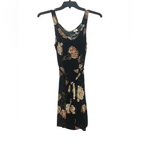 A New Day XS Sleeveless Floral Woven Knee Length Dress Summer Casual Comfort